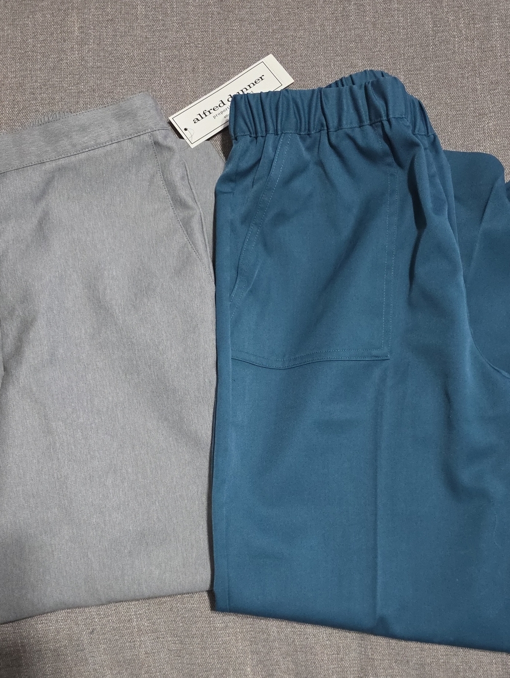 Alfred Dunner Teal and Light Gray Pants 8